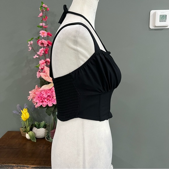 L.A HEARTS Cropped Tank Top with Neck Tie Up - Picture 3 of 11